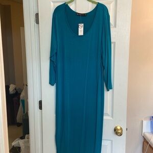 Fashion to Figure Blue Dolman Sleeve Casual Dress